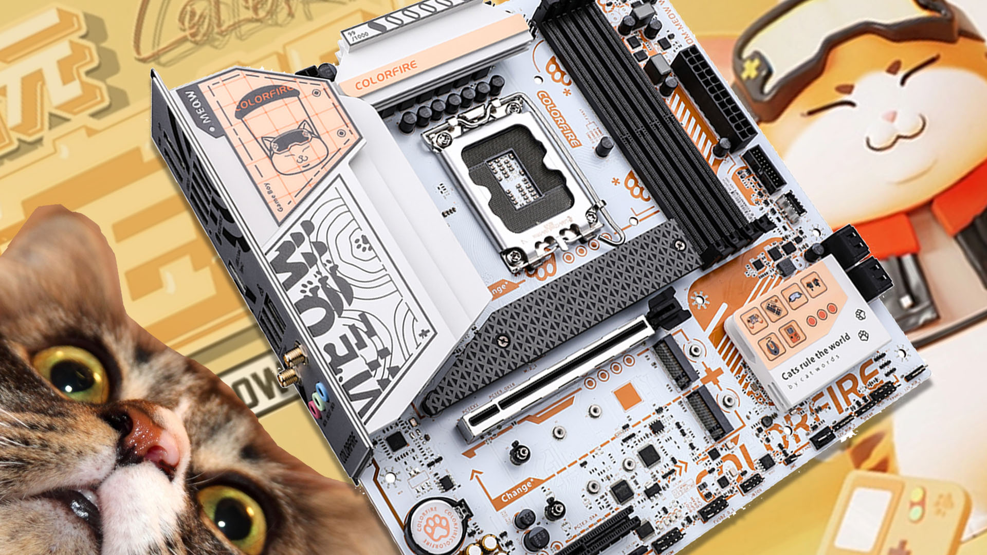 Colorfire's new Meow motherboard takes the cat fight to Razer
