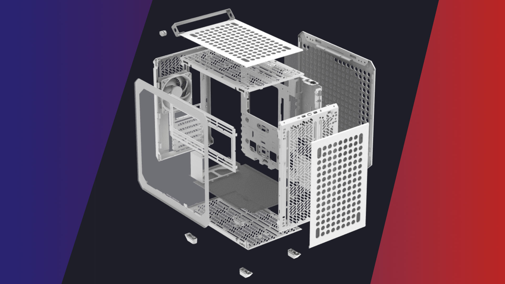 Holey moly, the Cooler Master Qube 500 Flatpack case is fully modular